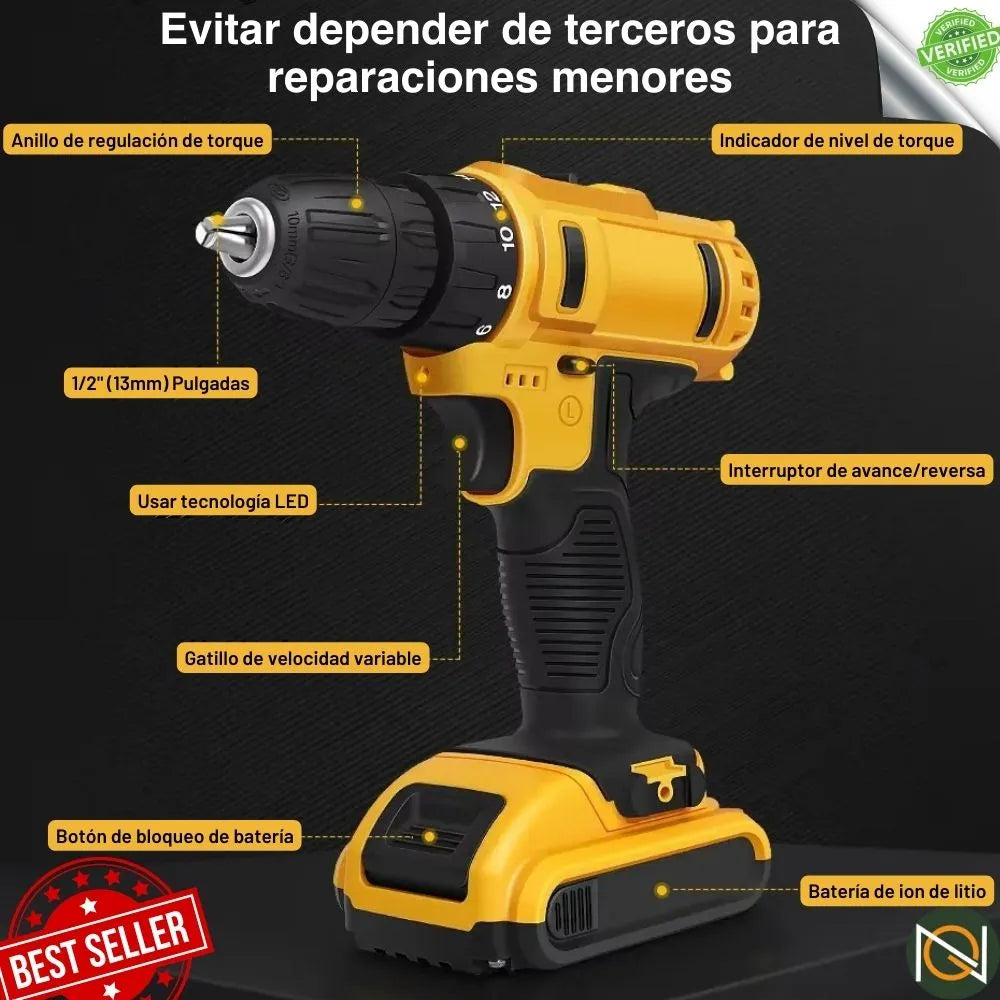 FuerzaMax™ – El Taladro de Que Te Respalda