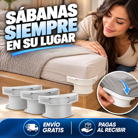 AgarreMax™ – Sujetadores Premium para Sábanas