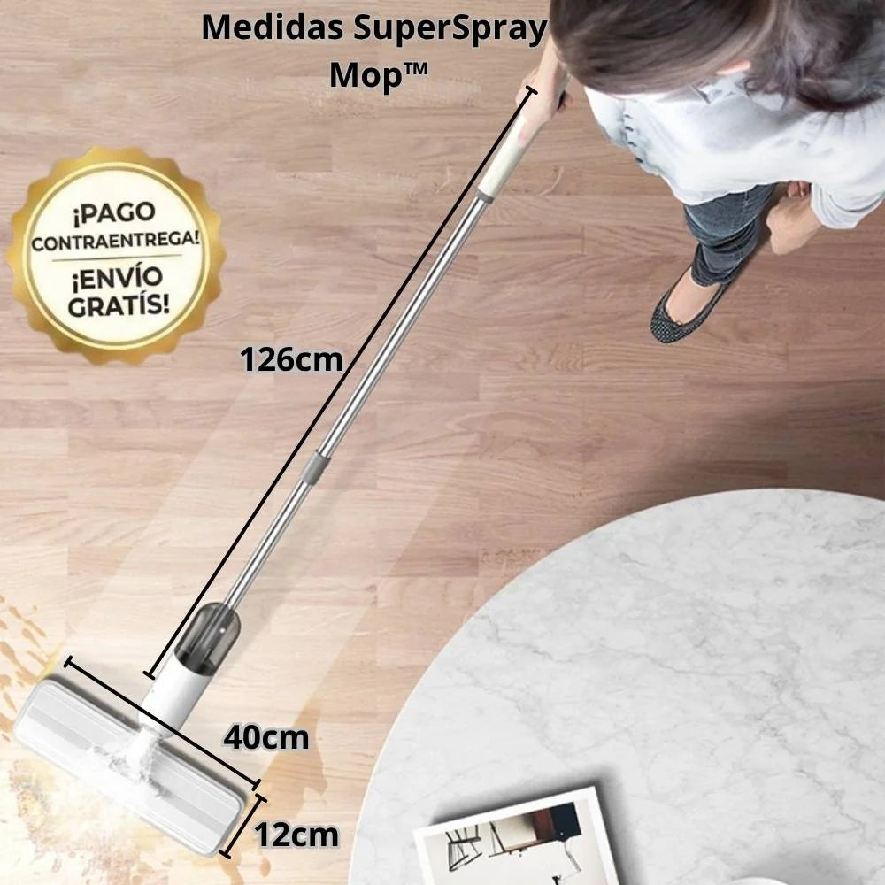 SuperSpray Mop™️: Pisos impecables en minutos y sin dolores de espalda.