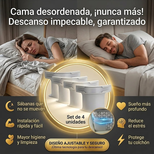 AgarreMax™ – Sujetadores Premium para Sábanas